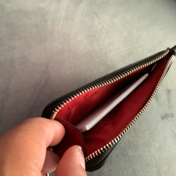 Kate Spade Black Card Holder- Madison lip toss KF350- NWT - Picture 8 of 9
